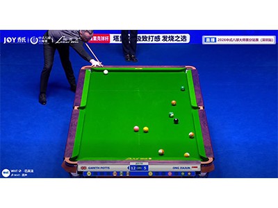 Gareth Potts defeated Ong Jia Jun 13-5 to earn his first win at the Shenzhen ...