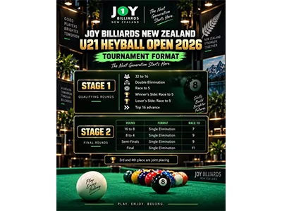 The Inaugural New Zealand U21 Heyball Open 2026 Is Just Around The Corner!